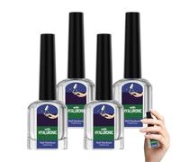 Hyaluronic Nail Care Strengthener Cuticle Oil, Moisturizing Nail Care Serum, Cuticle Care Serum Strengthen, Intense Moisture Treatment For Hydrated, Easy Apply Fast Absorbing Na/il Ca/re (4 PCS)