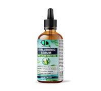 Hyaluronic Serum with Aloe Vera Gel - Hydrating Face Moisturizer For Dry Skin, Soothes, and Enhances Skin Glow - Reduces Fine Lines & Improves Texture (100ml Glass Dropper)