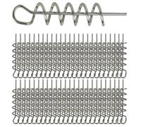 Hyamass 50pcs Metal Spring Pin Twist Lock Outdoor Fishing Crank Hook Centering Pin for Soft Lure Bait Worm Crank（42mm）