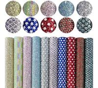 HYANG Chunky Glitter Fabric Sheets 10 Pcs/Set A4 8" x 12" (21cm x 30cm) Fabric for DIY Earring Keychains Bow Craft Making (Hydrangea)