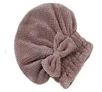 HYAOYMEND Coral Velvet Shower Cap Soft Dry Hair Towel absorbs Water and Does not Fall Off Hair Dry Hair Cap Women's Bow Princess hat