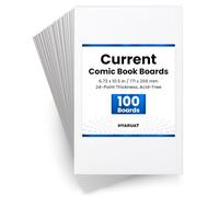 HYARUAT 100 Pack Current Comic Book Boards, 24PT 6.73 x 10.5 in Cardboards