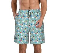 Hyaszst Beach Pants Breathable Shorts Quick-Drying Shorts Swimming Trunks Drawstring Casual Pants,Jack Russell Dog Toys Jack Russells Dog Lovers Dog,As Shown,2XL