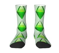 Hyaszst The Sims Plumbob,Polyester Socks For Men And Women Medium Length Socks Leisure Sports Print