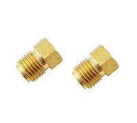 HYAT 785-450D Brass Brake Line Cap and Cap Set, 3/16" Hex Head Pipe Plug, 3/8-24 Male Pipe Brake Line Plugs, Universal Fit Brake Brake Line Cap