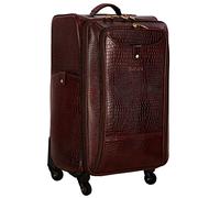 HYATT Leather Accessories 64 cm Softsided Check-in Trolley Capacity 52 litres 4 Wheel's Dimension : L=15, W=11, H=24 Inch Weight:3 kg / 3000 GR, C-Brown, M, Luggage, C-Brown, M, Luggage