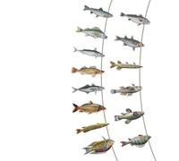 HYBEW Fish Shape Paper Hanging Decoration Retirement Party For Angler Birthday Retirement Fishing Birthday Decorations