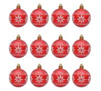 HYBEW Set Of 2 Clear Rhombus Flower Christmas Tree Baubles Transparents Hanging Pendants Plastics Holiday Window Decorations Plastics Ornament