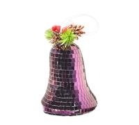 HYBEW Sparkling Discos Bauble Christmas Hanging Decorations Stylish Festival Accessories Light Reflectings Glass Ornament Shop Window Christmas Display