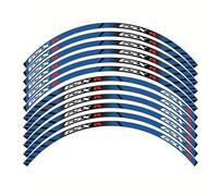 HYBGUOPE Motorcycle Decal Decorative Stripe For S&uzuki For G&sxr GSX R GSX R1000/R For GSXR750 600 125 Motorcycle Wheel Hub Waterproof Reflective Sticker Wheel Decal(1)