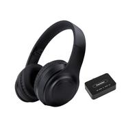 Hybrid Active Noise Cancelling Wireless TV Headphones for Seniors, ANC TV Headset with 5-in-1 Transmitter (Optical/Coaxial/RCA/USB/AUX), No Audio Latency, Clear Voice, Compatible with TV/PC