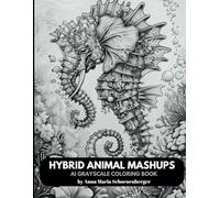 HYBRID ANIMAL MASHUPS-AI Grayscale Coloring Book