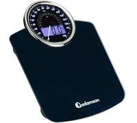 Hybrid Bathroom Scales, Analogue and Digital Display, Accurate to 180kg | Wide Glass Platform with GX Sensors Deliver Precise 0-01kg Readings, Batteries Included, Ready for Use - Blue