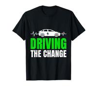 Hybrid Car DRIVING THE CHANGE FUNNY Elektrocar T-Shirt