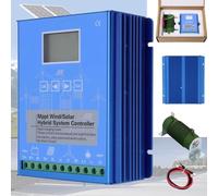 Hybrid Charge Controller for Wind and Solar Systems, MPPT Boost Charging, Automatic Voltage Identification, Renewable Energy Integration