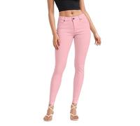 Hybrid & Company Women's Butt Lift Stretch Denim Jeans-P37366SKX-DUSTY ROSE-14