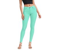 Hybrid & Company Women's Butt Lift Stretch Denim Jeans-P43305SKX-Mint-14