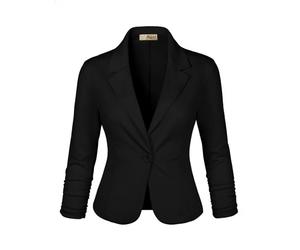 Hybrid & Company Womens Casual Work Office Blazer Jacket Made in USA