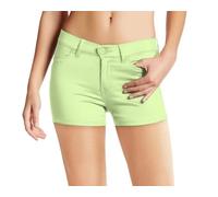 Hybrid & Company Womens Perfectly Shaping Hyper Stretch Shorts, Shorts-lime, M