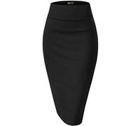 Hybrid & Company Womens Premium Stretch Office Pencil Skirt KSK45002 Black XLarge