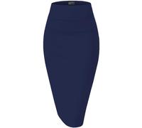 Hybrid & Company Womens Premium Stretch Office Pencil Skirt KSK45002 Navy XLarge