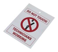 Hybrid Electric Vehicle Keyring Warning Tag - High Voltage Warning - Safety Tag