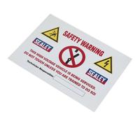 Hybrid Electric Vehicle Safety Warning Sign - High Voltage Warning - Safety