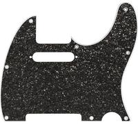 Hybrid Glass/Glitter Telecaster S/S Pickguard, Dark Gray Sparkle