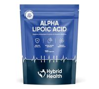 Hybrid Health Alpha Lipoic Acid 1000 MG Supplement | 120 High Strength ALA Capsules | Free from Artificial Preservatives | Vegan Non-GMO | 2 Months Supply