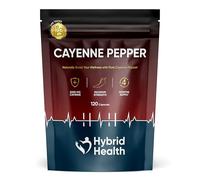 Hybrid Health Cayenne Pepper 2,000mg - 4 Months Supply, 120 Capsules, High Strength Capsicum Extract, Cayenne Pepper Capsules, Vegan Non-GMO Formula