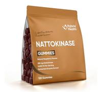 Hybrid Health Nattokinase Gummies 250mg 5000 FU - 2 Months Supply, 120 Gummies, Raspberry Flavour, Sugar-Free High Strength Natto Gummies