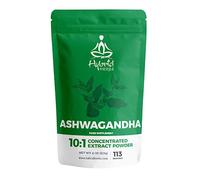HYBRID HERBS - ASHWAGANDHA HIGH Strength Powder (113g) - Supplement for Stamina, Energy, Calm, Sleep Aid, Adaptogen with Withanolides - 10X Strength Extract - 113 Servings