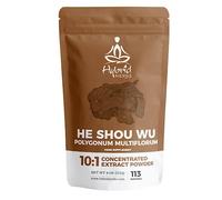 HYBRID HERBS - HE SHOU WU Powder 10X Strength - Natural Supplement for Hair Growth & Colour, Skin, Fertility Support, Rich in Antioxidants | Fo-Ti HIGH Potency 10:1 Extract - 113 Servings (113g)