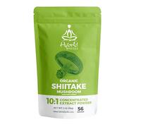 HYBRID HERBS Organic Shiitake Mushroom Powder 10:1 Extract, 56 Servings