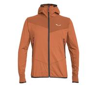Salewa - Agner Hybrid Polarlite Durastretch Fullzip Hoody - Fleece jacket size 42, orange