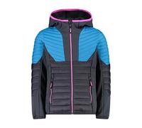 Hybrid hooded puffer jacket for girls CMP Gris 3 ans