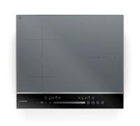 Klarstein DualTone Hybrid Built-in Induction Hob - 4-Zone Flex Zone, 7200W, Slider Control, Booster & Keep-Warm, Timer, Silver Aluminium Frame, 60cm Design