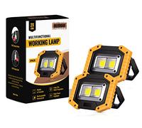 Hybrid Minds™ | 2 Pack | Battery Lights - LED Floodlight Work Light for Loft, Portable Lamp Battery Powered Rechargeable Outdoor Lights for Flood & Spot Lighting