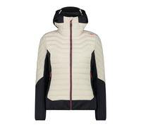 Hybrid puffer jacket with fixed hood for women CMP M