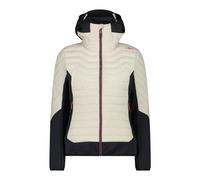 Hybrid puffer jacket with fixed hood for women CMP M