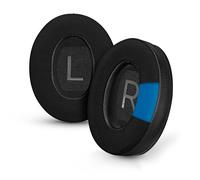 Hybrid Replacement Earpads for Bose QuietComfort 45 (QC45) Wireless Headphones, Soft Gel, Breathable Fabric w/PU Leather & Memory Foam, Extra Comfort, Easy Install, By Brainwavz (Black)