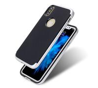 Hybrid Silicone Phone Case For Apple iPhone X Cover Bag Bumper Silver
