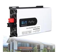 Hybrid Solar Inverter 5000W-12000W - DC 12V/24V/48V/60V/72V/96V To 110V/220V AC Split Phase, Parallel Inverters, For Home Energy Storage, Car Power Inverter(8000W,24V to 220V)