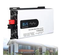Hybrid Solar Inverter 5000W-12000W - DC 12V/24V/48V/60V/72V/96V To 110V/220V AC Split Phase, Parallel Inverters, For Home Energy Storage, Car Power Inverter(12000W,96V to 110V)