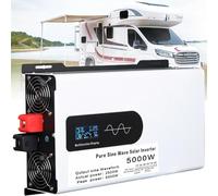 Hybrid Solar Inverter 5000W-12000W DC to AC Converter with LCD Display, Off-Grid Pure Sine Wave Inverter for RV, Truck, and Solar Applications