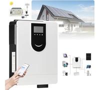 Hybrid Solar Inverter with WiFi Monitoring, 3 Operation Modes, MPPT Controller, LED Screen for Efficient Home Energy Management