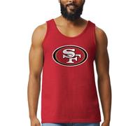 Hybrid Sports NFL - Distressed Team Logo - Officially Licensed Men's Football Fan Tank Top, Red, L