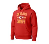 Hybrid Sports NFL Established - Officially Licensed Adult Pullover Fleece Hoodie, Red, Medium