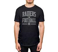 Hybrid Sports NFL Football Arch - Officially Licensed Adult Short Sleeve Fan Tee for Men and Women, Las Vegas Raiders - Black, 3XL