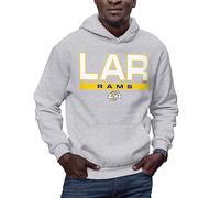 Hybrid Sports NFL - Los Angeles Rams - City Block - Men's and Women's Pullover Hoodie Fleece Sweatshirt - Size Medium